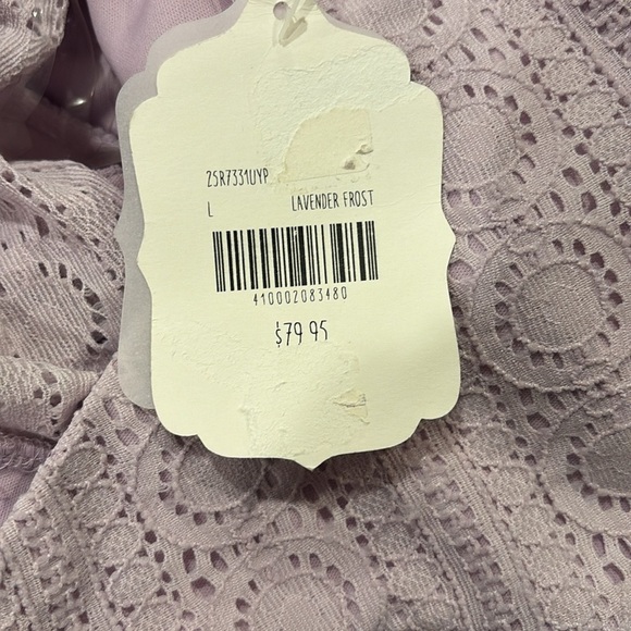 Large altered state purple lined lacy dress with open back - NWT - Picture 3 of 4